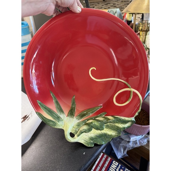Save 50%! Stunning Fitz & Floyd 13"  Tomato Bowl from Le Marchè Collection 2004 - Picture 1 of 8